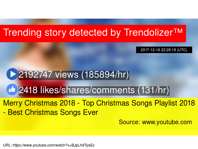 merry christmas 2018 top christmas songs playlist 2018 best christmas songs ever stats - Christmas Playlist Youtube merry christmas 2018 top christmas songs playlist 2018 best christmas songs ever stats - Christmas Playlist Youtube